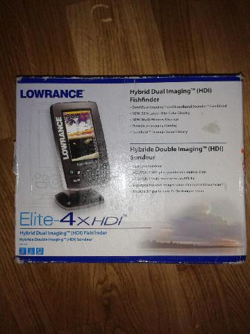 Vand sonar Lowrance Elite 4x HDI nou, cutie sigilata